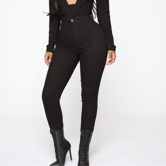 🖤 NWT Super High Waist Dark Denim Skinnies, Sz 1/3/7/15 🖤 - Picture 2 of 11